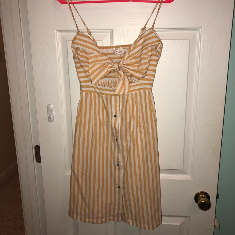 Yellow Stripe Sundress